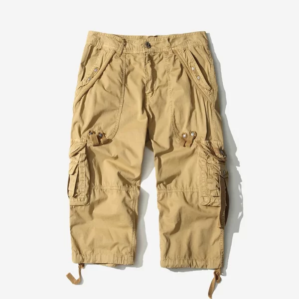 Bermuda casual de algodão camuflados masculina,  curtos camuflados, sem cinto,  compridas com panturrilha. - Image 10