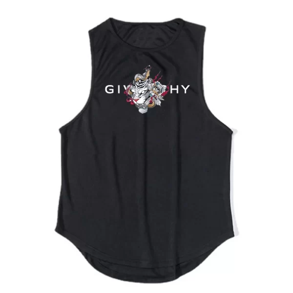 Camiseta regata masculina de ginástica para treino, musculação, fitness, sem mangas, roupa esportiva de secagem rápida de praia, colete muscular, verão. - Image 28
