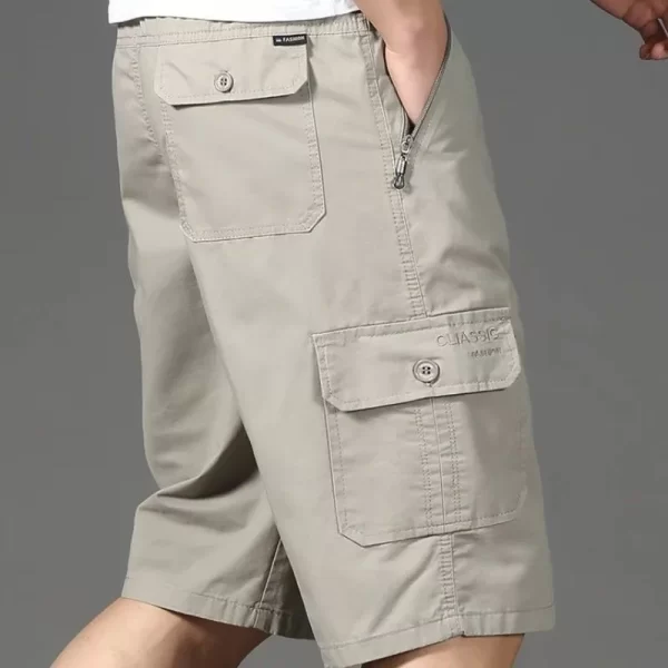 Bermuda vintage masculina, Grande Bolso, de Trabalho, Solto Reta Harajuku Moda Y2k Roupas Casuais Cargo. - Image 2