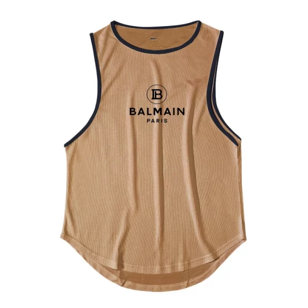 Camiseta regata masculina, sem mangas de secagem rápida com gola redonda, regata esportiva Fitness, Elástica, Respirável, Ginásio, Corrida, Treinamento, Verão. - Image 26