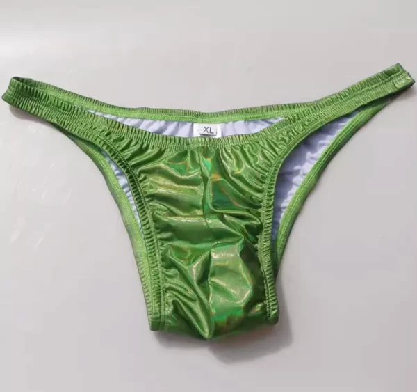 Cuecas elásticas masculinas de musculação brilhante, NPC IFBB WBFF,  bronzeadores para competição, de performance, roupas íntimas fitness - Image 2