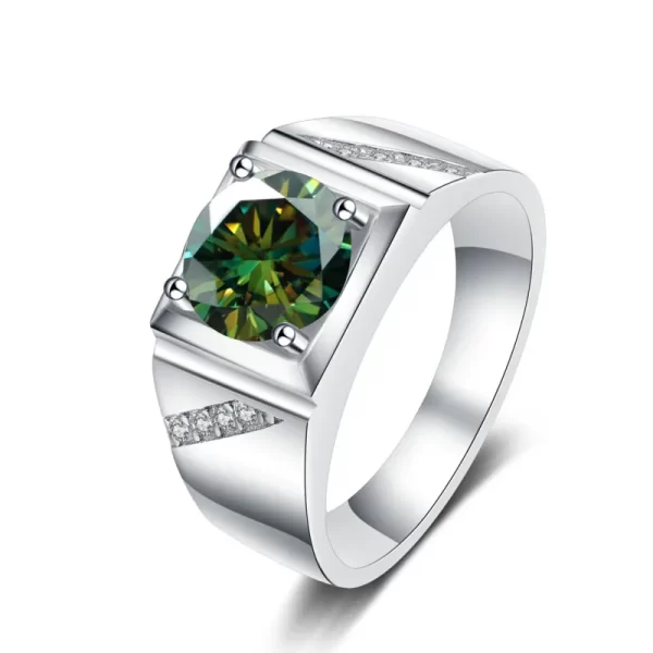 Anel masculino, JoyceJelly, Moissanite, prata pura 925 joias, luxo 1 Carat D cor, anéis simples S925 chapeamento de platina - Image 9