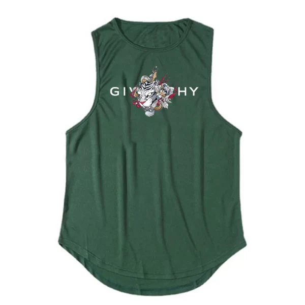 Camiseta regata masculina de ginástica para treino, musculação, fitness, sem mangas, roupa esportiva de secagem rápida de praia, colete muscular, verão. - Image 19