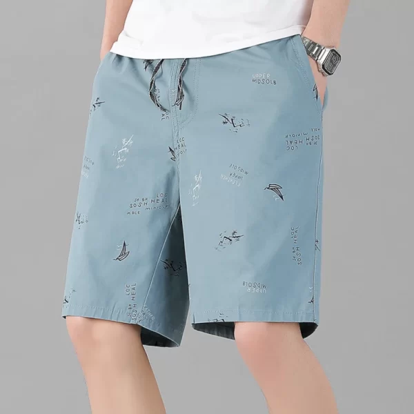 Bermudas de algodão casual de secagem rápida, masculina, outwear, tamanho grande, corredores, 5XL, moda verão, 100%. - Image 2