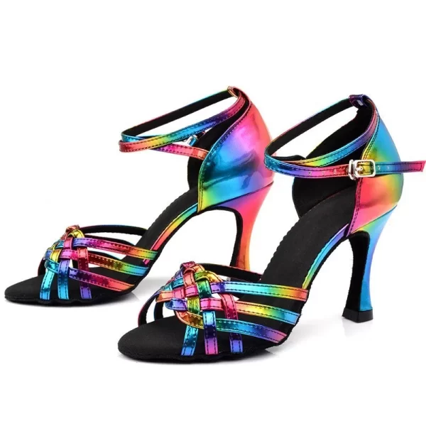Sapatos de Salto Alto Feminino, Fundo Macio, Interior, de Baile, Dança, Tango, Sandálias de Prática, Verão, Barato, Dança Latina, Festa. - Image 4