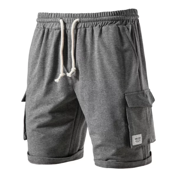Bermuda masculina, Aiopeson, bolso, 100% algodão casual esporte, calças curtas estiramento cintura qualidade sweatshorts verão. - Image 8