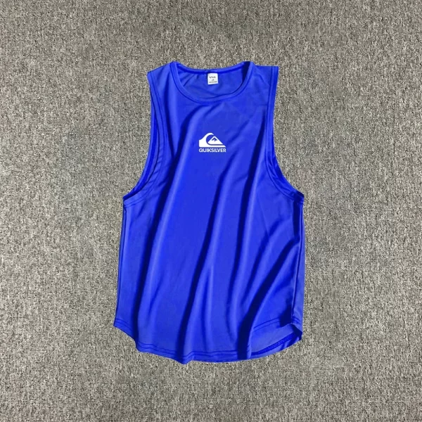 Camiseta regata masculina respirável sem mangas, colete elástico, camisa de musculação, roupas de ginástica ao ar livre, verão. - Image 5