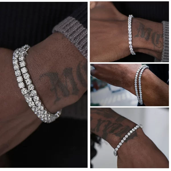 Pulseira S925 prata esterlina unissex, Orsa jóias autêntico, tênis corrente pulseira processo de moldagem hanmade high-end corrente de mão sb128. - Image 3
