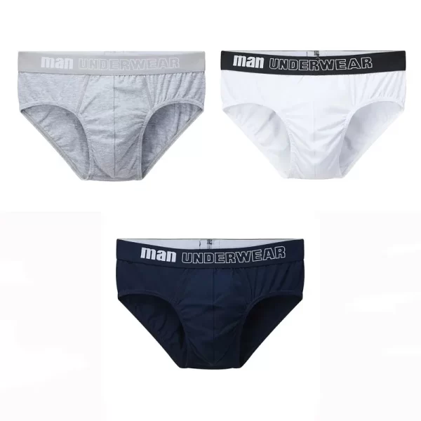 Cueca masculina, CINVIK, de algodão,  sexy, deslizantes, respiráveis, lingerie, lote com 3 pcs ou 6pcs - Image 10