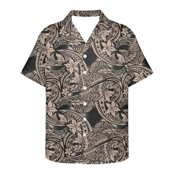 Camisa masculina, manga curta, casual,  de flores havaianas, roupas estampadas em 3D,  de viagem, verão. - Image 6