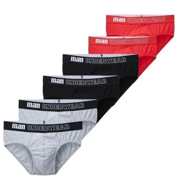 Cueca masculina, CINVIK, de algodão,  sexy, deslizantes, respiráveis, lingerie, lote com 3 pcs ou 6pcs - Image 29