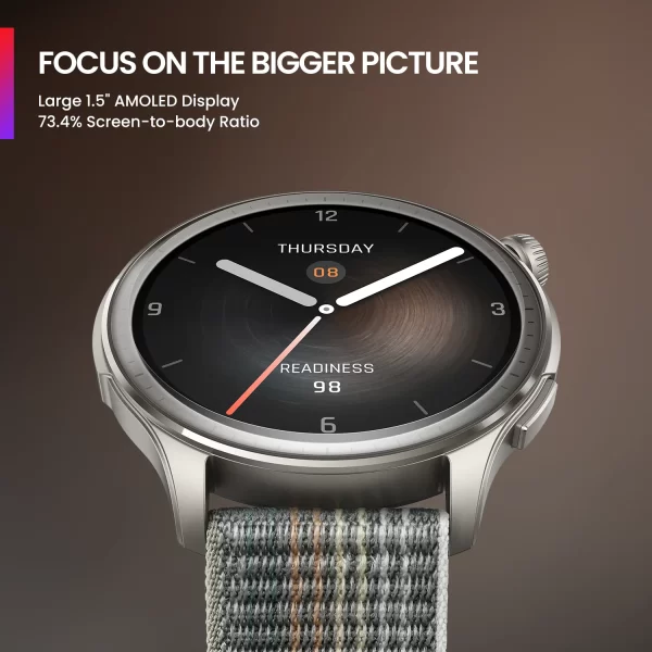 Relógio de pulso Inteligente Amazfit Balance, Treinador de Fitness AI, Banda Dupla, GPS, Bateria de 14 Dias, Alexa Integrado, Chamadas Bluetooth, NFC, EURO - Image 3
