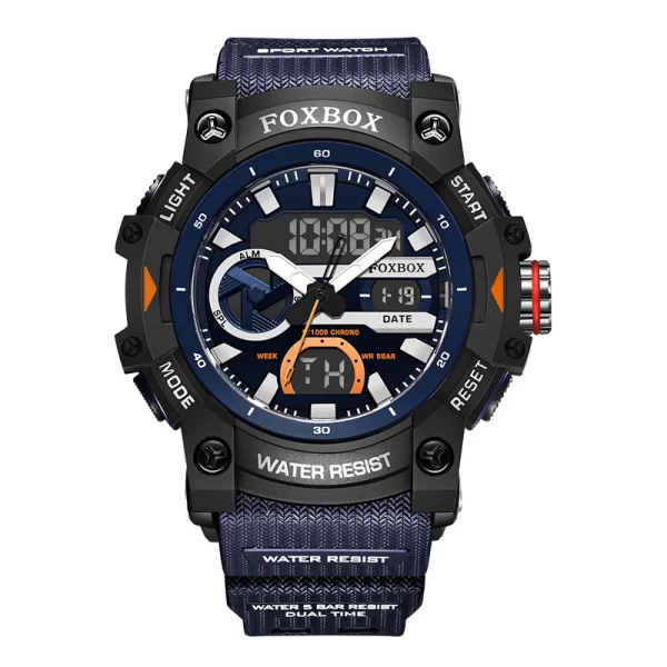 Relógio de pulso masculino, LIGE-Digital relógio militar, de pulso impermeável, de quartzo LED, relógios grandes, 50m - Image 8