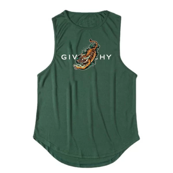Camiseta regata masculina de ginástica para treino, musculação, fitness, sem mangas, roupa esportiva de secagem rápida de praia, colete muscular, verão. - Image 23