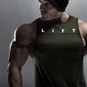 Camiseta regata masculina, Sportswear, musculação, muscular sem mangas, colete de algodão correndo, ginásio levantamento de fitness regata, roupas europeias e americanas