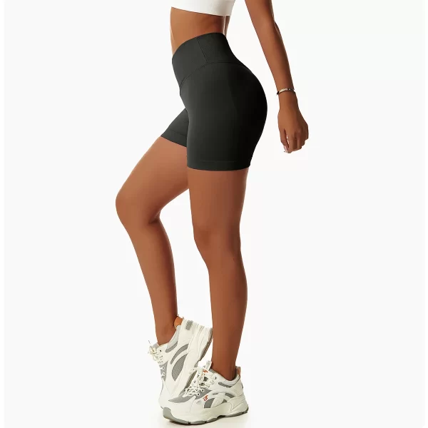 Shorts de ioga sem costura de cintura alta feminino, apertados e sem costura, nádegas de pêssego, estilo europeu e americano, para corrida e fitness. - Image 6