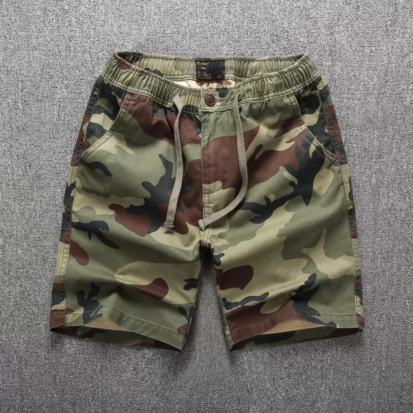 Shorts masculino , camuflagem, Shorts, Soltos Fit Calções de Carga com 5 Bolsos para o Verão, de basquete.
