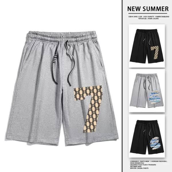 Shorts estilo hip-hop masculino casual, moletom para jogging fitness, de praia, esporte tamanho grande, moda Y2K, 5XL, verão. - Image 3