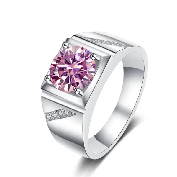 Anel masculino, JoyceJelly, Moissanite, prata pura 925 joias, luxo 1 Carat D cor, anéis simples S925 chapeamento de platina - Image 12