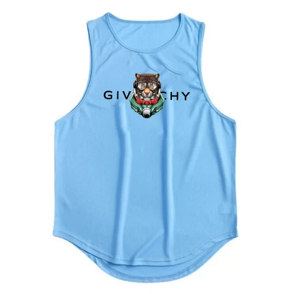 Camiseta regata masculina de ginástica para treino, musculação, fitness, sem mangas, roupa esportiva de secagem rápida de praia, colete muscular, verão. - Image 4