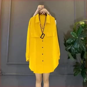 Camisa feminina, manga longa,  polo com tampa dupla, solta, relaxada, fina, sólida, grande, comprimento médio, moda, primavera e outono, nova.