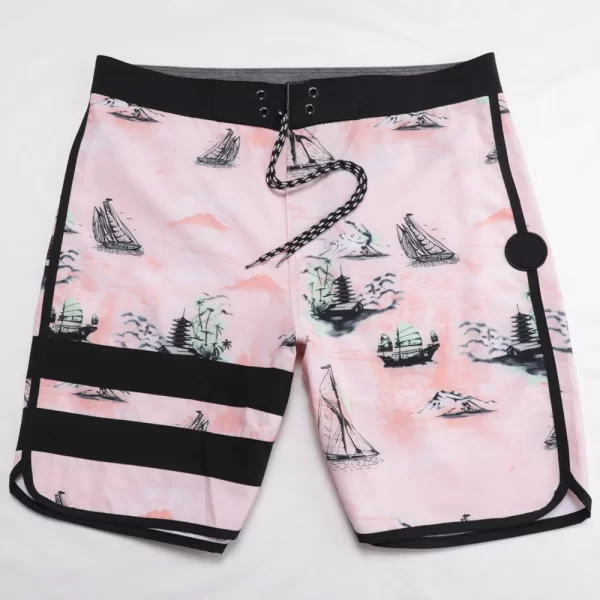 Bermuda masculina spandex, de secagem rápida,  de praia,  de surf, impermeáveis, fitness, de competição, novo. - Image 18