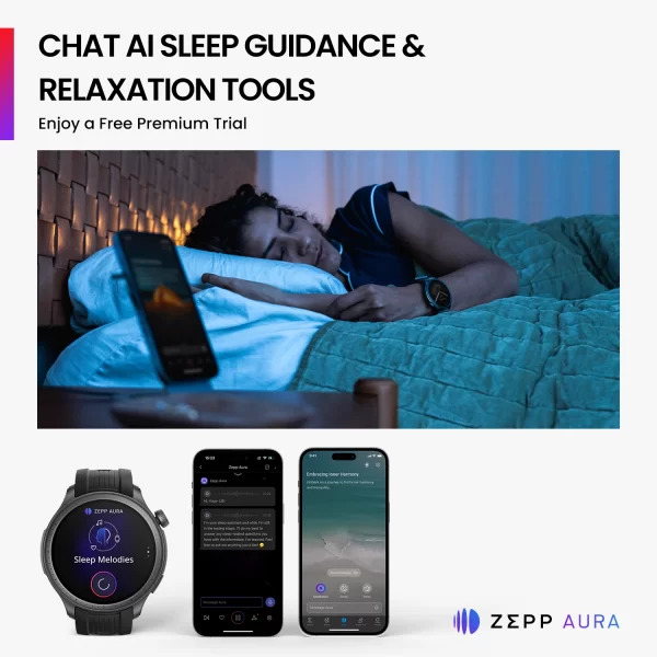 Relógio de pulso Inteligente Amazfit Balance, Treinador de Fitness AI, Banda Dupla, GPS, Bateria de 14 Dias, Alexa Integrado, Chamadas Bluetooth, NFC, EURO - Image 6