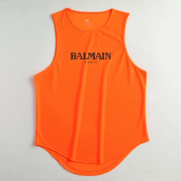 Camiseta regata masculina, sem mangas de secagem rápida com gola redonda, regata esportiva Fitness, Elástica, Respirável, Ginásio, Corrida, Treinamento, Verão. - Image 7