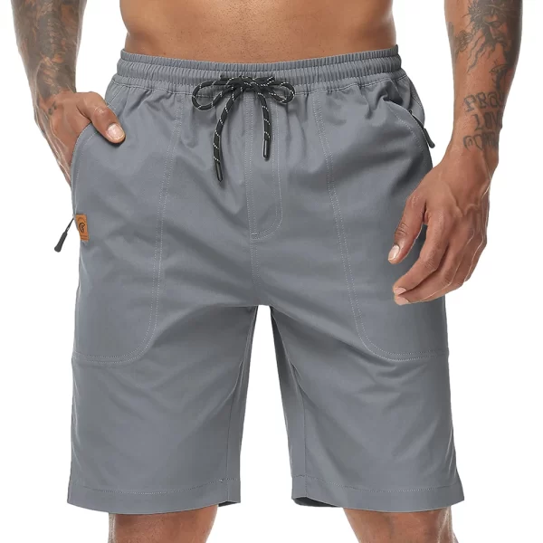 Bermuda masculina casual com cordão, calça esportiva de jogging sólida, leve de alta qualidade, elástico na cintura, verão.