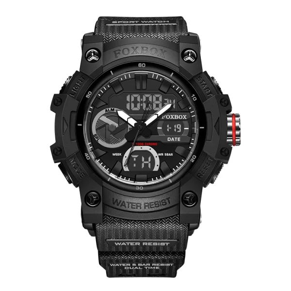Relógio de pulso masculino, LIGE-Digital relógio militar, de pulso impermeável, de quartzo LED, relógios grandes, 50m - Image 11