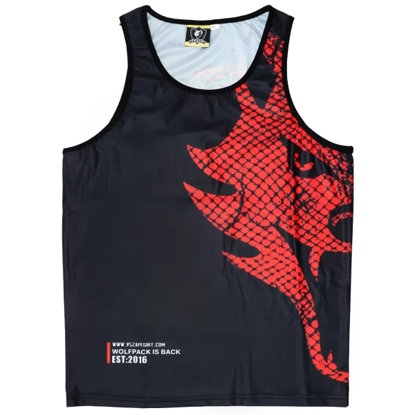 Camiseta regata masculina, VSZAP-Men's Personality Wolf Head Regata, Sem Mangas, Slim Fit, Acampamento, Camisa de Treinamento, Ginásio, Pesca, Esportes. - Image 5