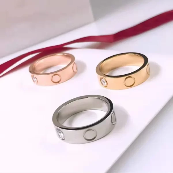 Anel unissex, Classic Couple Ring, alta qualidade, moda luxuosa, banquete, presente. - Image 2