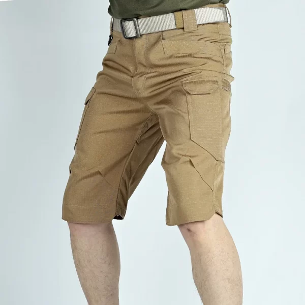 Bermuda masculina,  tácticos respiráveis IX7,  de carga multi-bolsos, casual solto capris militar, resistente ao desgaste, verão, ao ar livre. - Image 4