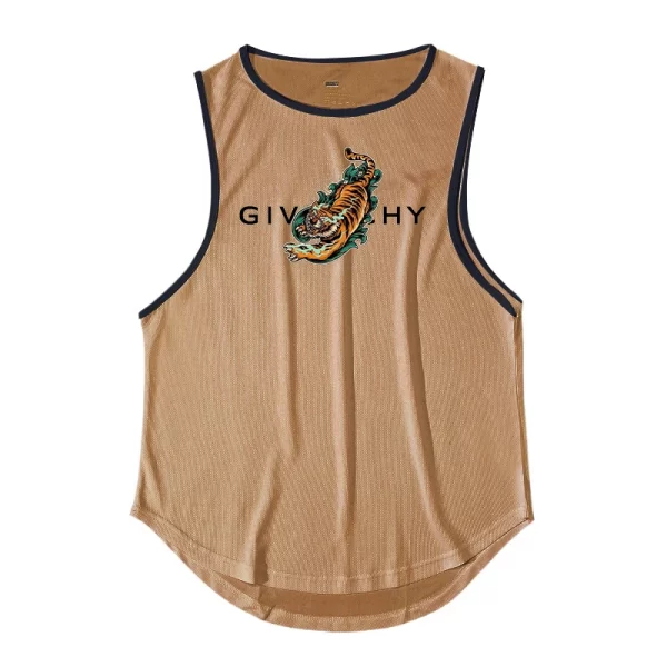 Camiseta regata masculina de ginástica para treino, musculação, fitness, sem mangas, roupa esportiva de secagem rápida de praia, colete muscular, verão. - Image 26
