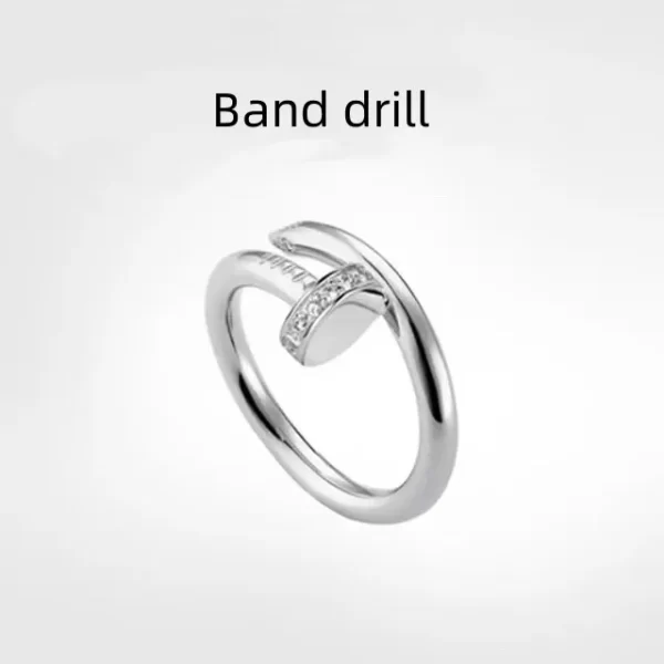 Anel unissex, Classic Couple Ring, alta qualidade, moda luxuosa, banquete, presente. - Image 11