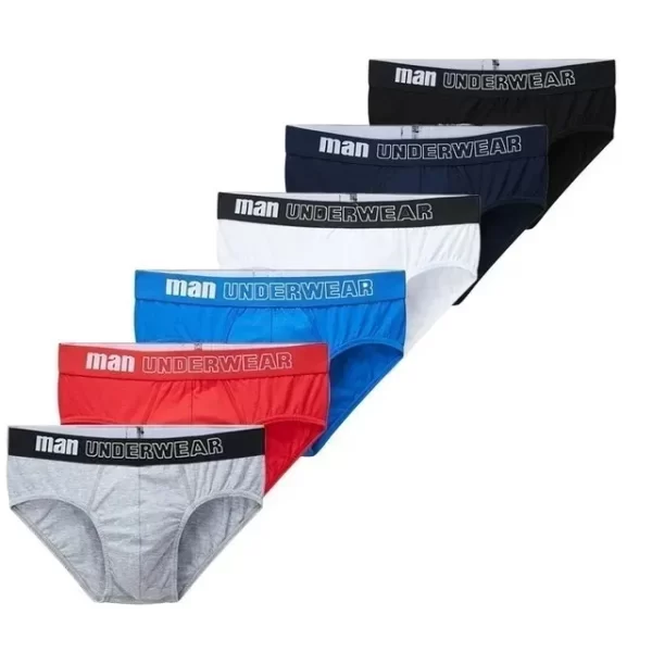 Cueca masculina, CINVIK, de algodão,  sexy, deslizantes, respiráveis, lingerie, lote com 3 pcs ou 6pcs - Image 26
