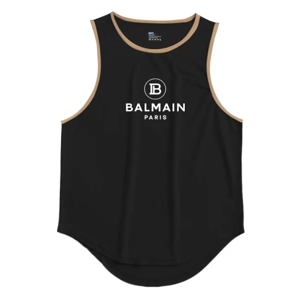 Camiseta regata masculina, sem mangas de secagem rápida com gola redonda, regata esportiva Fitness, Elástica, Respirável, Ginásio, Corrida, Treinamento, Verão. - Image 9
