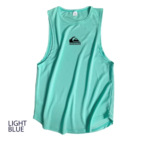 Camiseta regata masculina respirável sem mangas, colete elástico, camisa de musculação, roupas de ginástica ao ar livre, verão. - Image 13