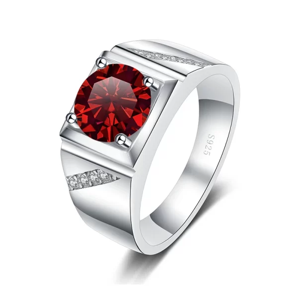 Anel masculino, JoyceJelly, Moissanite, prata pura 925 joias, luxo 1 Carat D cor, anéis simples S925 chapeamento de platina - Image 4
