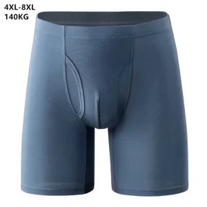 Cueca boxer extra longa masculina, 140kg, macio plus size 6xl 7xl 8xl solto pantie esportes, de alta qualidade, boxershorts.