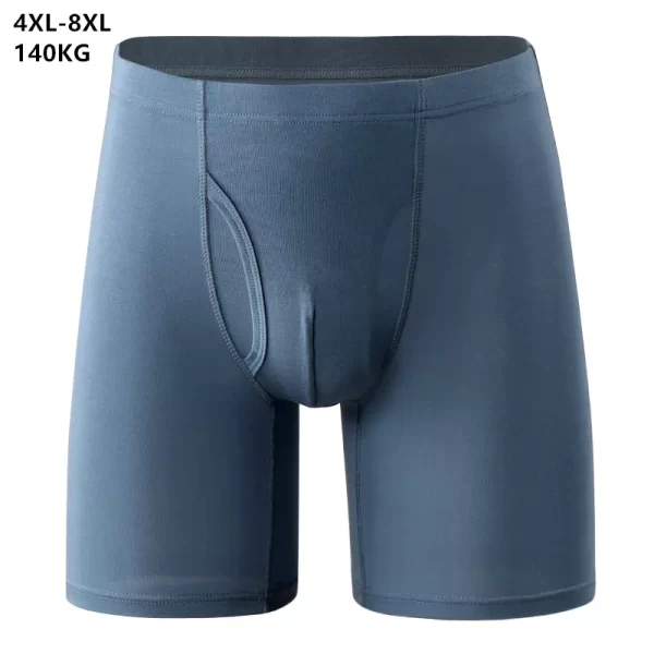 Cueca boxer extra longa masculina, 140kg, macio plus size 6xl 7xl 8xl solto pantie esportes, de alta qualidade, boxershorts.