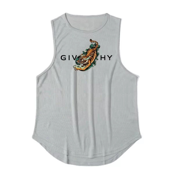 Camiseta regata masculina de ginástica para treino, musculação, fitness, sem mangas, roupa esportiva de secagem rápida de praia, colete muscular, verão. - Image 22