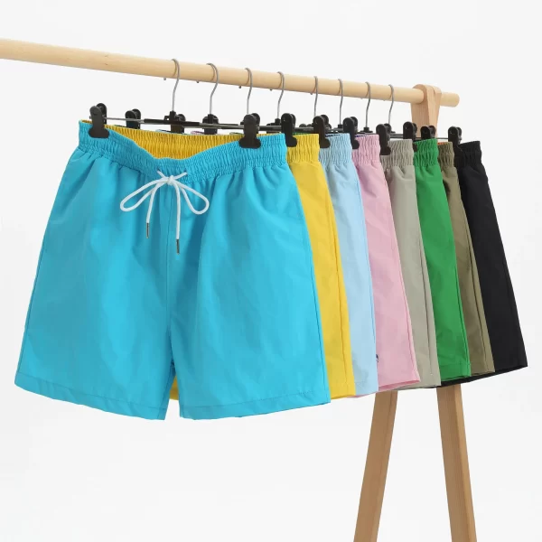 Shorts de verão casual masculino, de praia fitness,  de corrida respirável, marca cavalo, roupa de banho nova. - Image 2