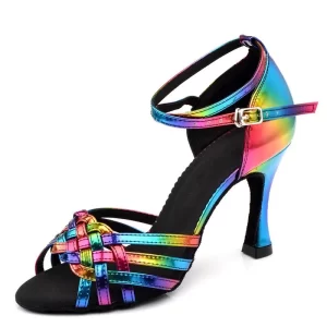 Sapatos de Salto Alto Feminino, Fundo Macio, Interior, de Baile, Dança, Tango, Sandálias de Prática, Verão, Barato, Dança Latina, Festa.