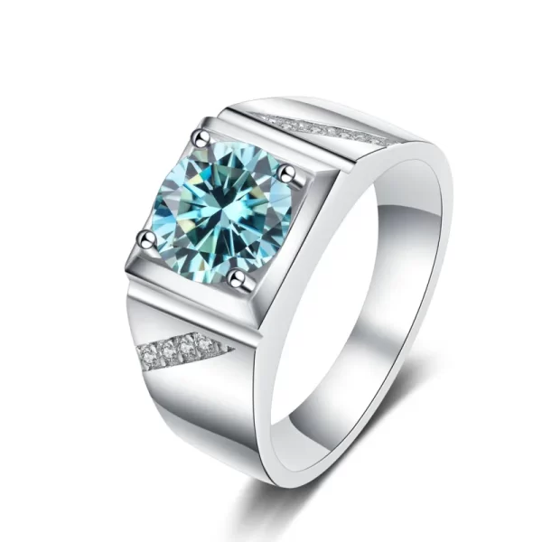 Anel masculino, JoyceJelly, Moissanite, prata pura 925 joias, luxo 1 Carat D cor, anéis simples S925 chapeamento de platina - Image 10