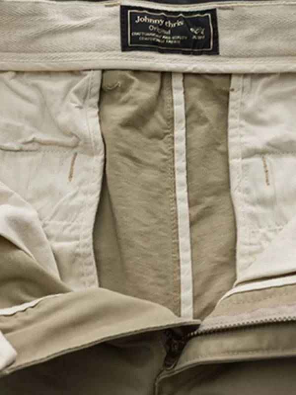 Bermuda de bolso vintage masculino, reta casual, meia calça de botão, zíper de alta qualidade, verão. - Image 4