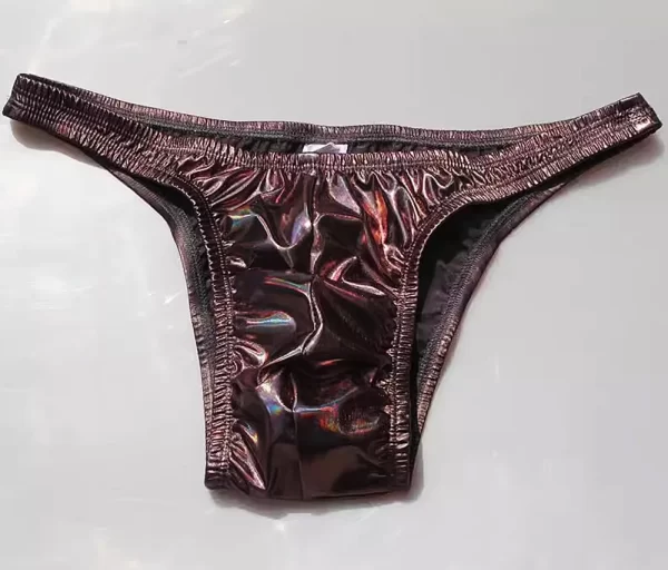 Cuecas elásticas masculinas de musculação brilhante, NPC IFBB WBFF,  bronzeadores para competição, de performance, roupas íntimas fitness - Image 5