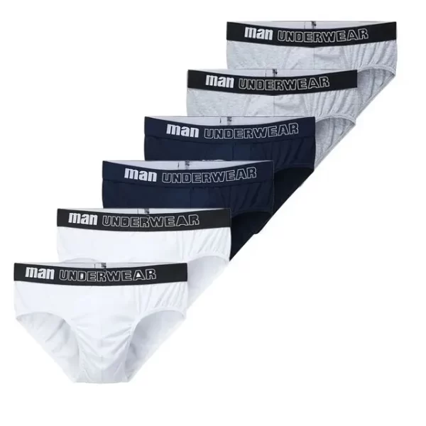 Cueca masculina, CINVIK, de algodão,  sexy, deslizantes, respiráveis, lingerie, lote com 3 pcs ou 6pcs - Image 24