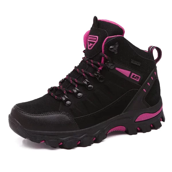 Tênis de caminhada impermeáveis feminino, sapatos de alta gangue, antiderrapantes, sapatos de trabalho para adultos, inverno. - Image 4