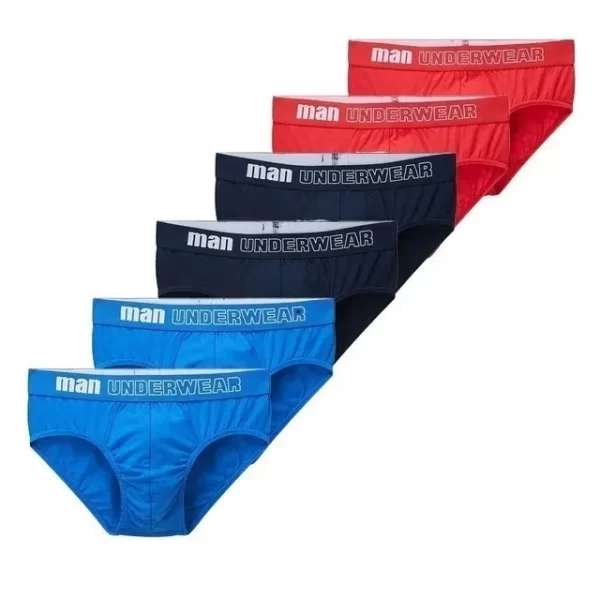 Cueca masculina, CINVIK, de algodão,  sexy, deslizantes, respiráveis, lingerie, lote com 3 pcs ou 6pcs - Image 28